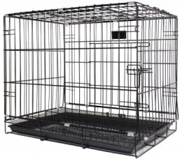 PetsLife Клетка для животного, черного цвета для собак
