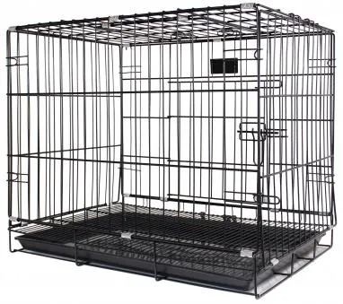 PetsLife Клетка для животного, черная для собак