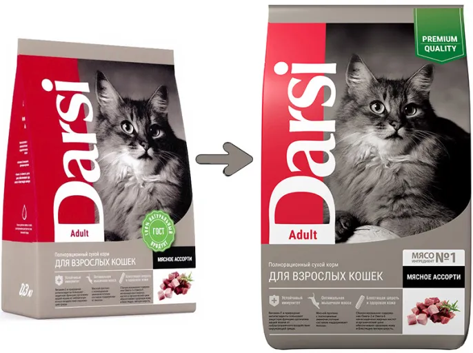 Darsi Adult для кошек (Мясное ассорти), 300 г