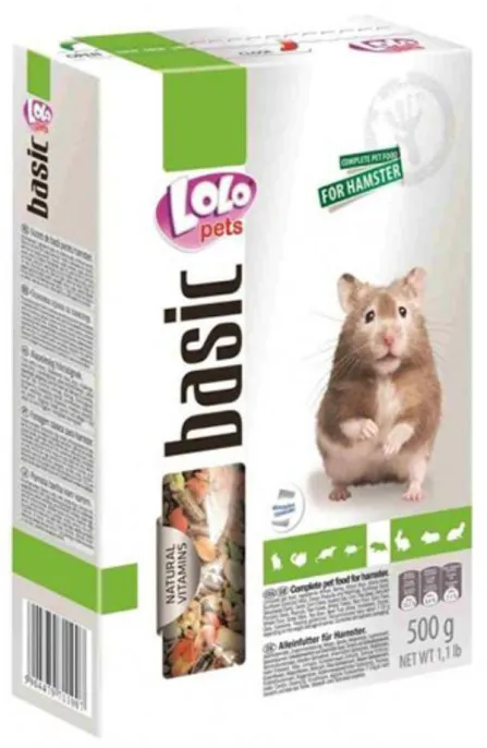 Lolo Pets Basic Корм для хомяков, 500 г