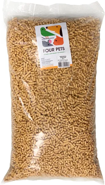 FOUR PETS древесный наполнитель для кошек