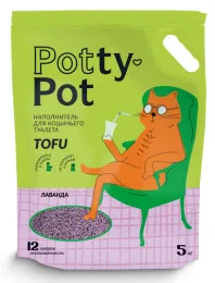 Potty-Pot Наполнитель ТОФУ Лаванда для кошек