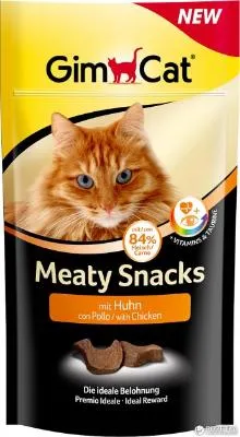 GimCat Meaty Snacks с курицей для кошек
