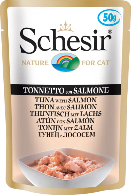 Паучи Schesir Tuna Salmon (Тунец, лосось) для кошек