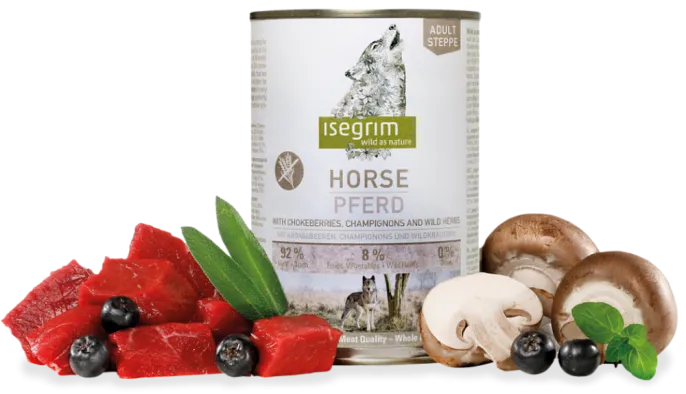 Isegrim Adult Steppe (конина+черноплодная рябина, грибы) для собак