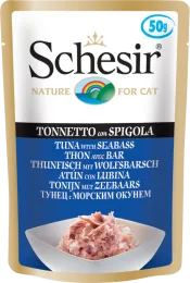 Schesir Tuna Seabass (Тунец, окунь) 50гр для кошек