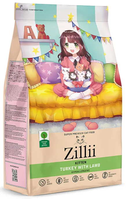 ZILLII Kitten (Индейка, ягненок), 400 г