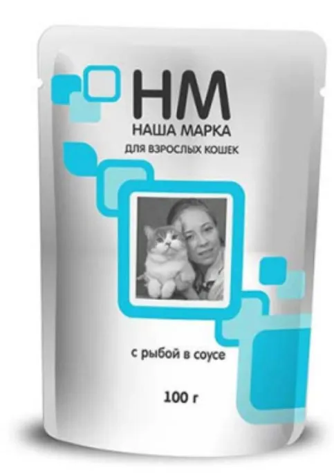 Паучи "НМ" для кошек, рыба в соусе
