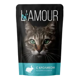 L’AMOUR для кошек с кроликом в соусе