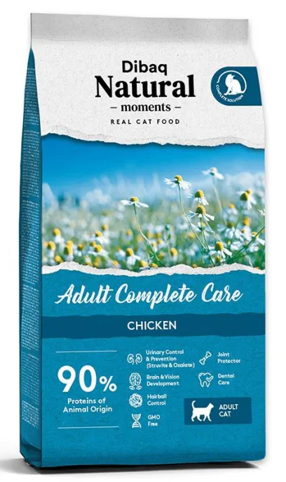 Dibaq Natural Moments Cat Adult Complete Care (Курица), 2 кг