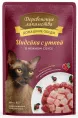 Деревенские лакомства Индейка с уткой в нежном соусе для кошек