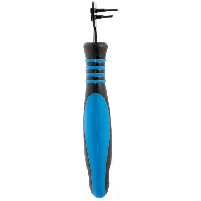 DeLIGHT Расчёска-грабли двухрядные для собак для кошек