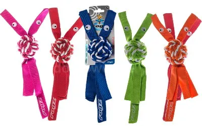 Игрушка канатная с пищалкой Rogz Cowboyz Medium для собак