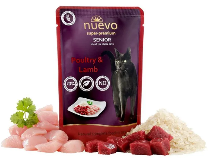 Nuevo Senior Poultry & Lamb with Rice для кошек