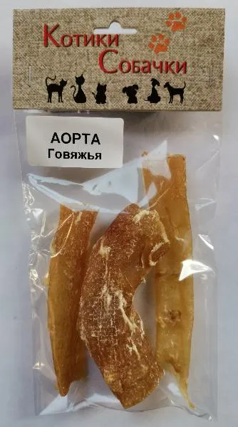 "Котики Собачки" Аорта говяжья для собак