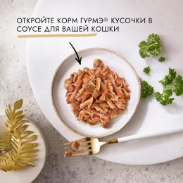 Консервы Gourmet Голд Кусочки с уткой и индейкой для кошек