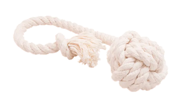 Doglike "Dental Knot" Мяч канатный, белый для собак