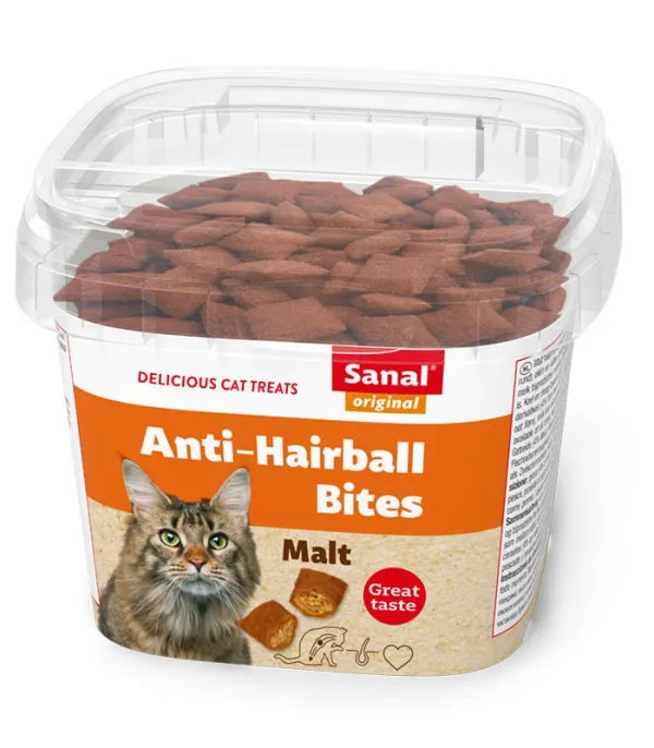 Лакомство "Sanal" Подушечки для выгонки шерсти для кошек