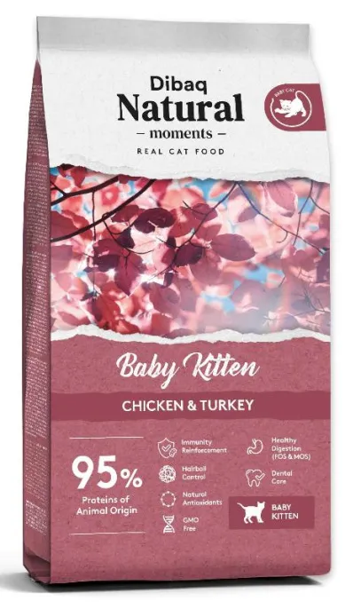 Dibaq Natural Moments Baby Kitten (Курица, индейка), 2 кг