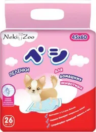 NekiZoo Однораз. впитывающие пеленки, 45х60 см для собак