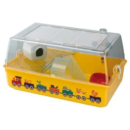 Клетка Ferplast "MINI DUNA HAMSTER DECOR" желтая для грызунов