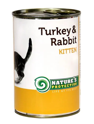 Nature's Protection Kitten Turkey & Rabbit для кошек