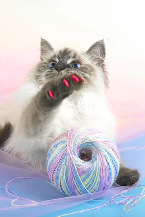 Cliny Мягкие коготки розовые для кошек