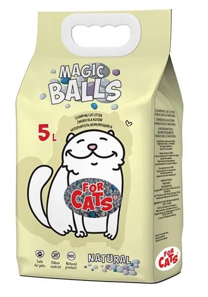 FOR CATS Наполнитель Magic Balls (натуральный) для кошек