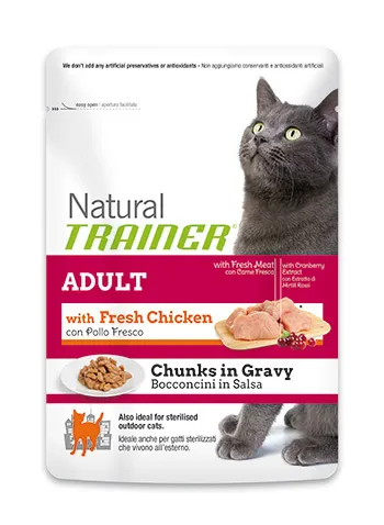 Trainer Natural Pouch Chicken для кошек