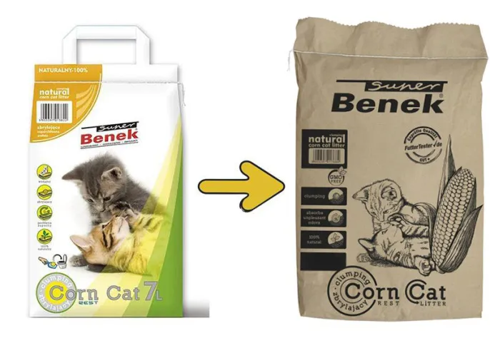 Super Benek Corn Cat кукурузный для кошек