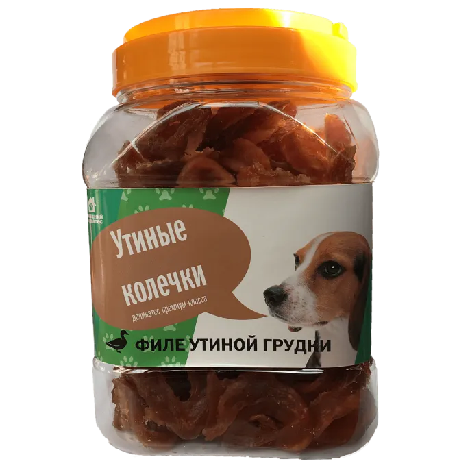 Домашний деликатес Утиные колечки для собак