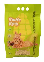 Smile King Универсальный кукурузный наполнитель для кошек