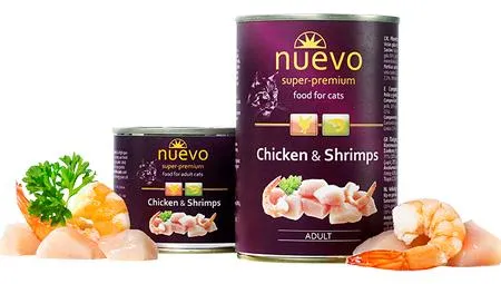 Nuevo Chicken & Shrimps для кошек