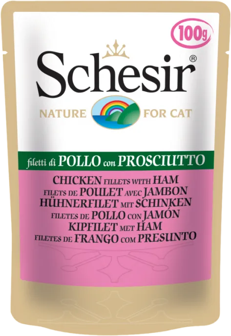 Schesir Chicken Ham (Курица, ветчина) для кошек