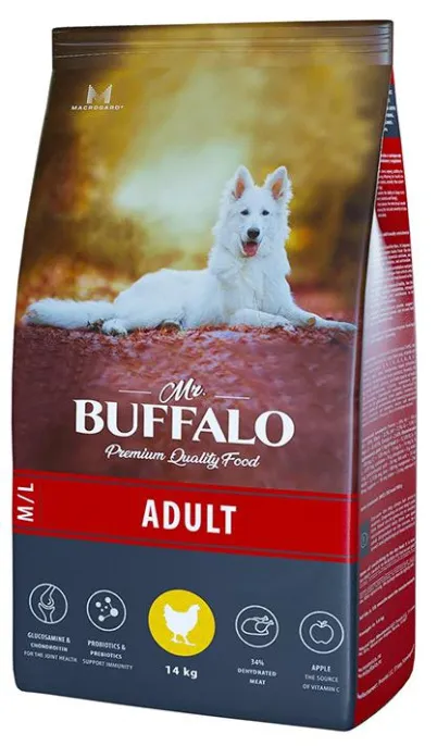 Mr. Buffalo Adult M/L (Курица), 14 кг