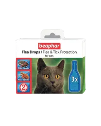 Капли Flea Drops Cats от блох и клещей для кошек