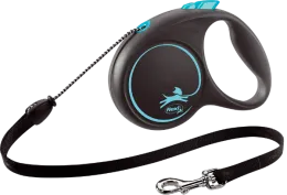 Поводок-рулетка "Flexi" "Black Design" S, трос для собак