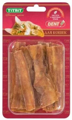 ТИТБИТ Кишки говяжьи (хворост) для кошек