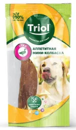 Triol PT001 Аппетитная мини-колбаска из утки для собак