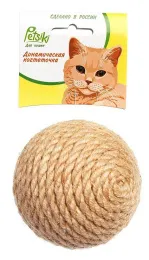 Petsiki Когтеточка динамическая клубок песочный для кошек