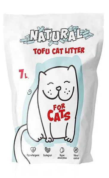 FOR CATS Наполнитель Tofu Natural (без запаха) для кошек