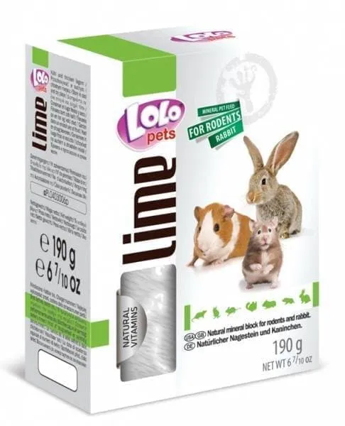 Lolo Pets Минеральный камень натуральный XL, 190 г для грызунов