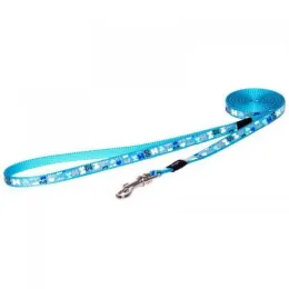 Удлиненный поводок Rogz Lapz Trendy Blue Bones для собак