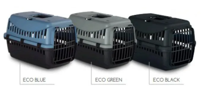 MP Bergamo Переноска Gipsy L Eco (пластик) для собак для кошек