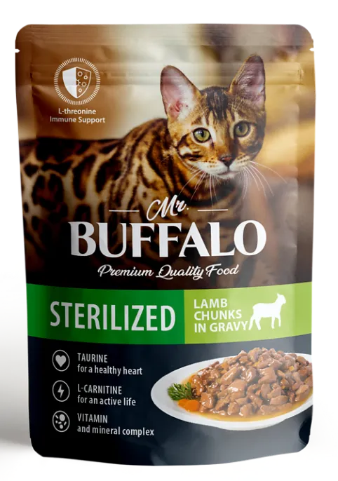Mr. Buffalo Sterilized Cat (Ягненок в соусе) для кошек