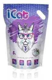 iCat Силикагелевый наполнитель Лаванда для кошек