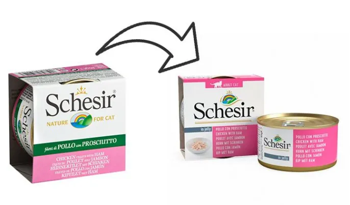 Schesir Chicken Ham (Цыпленок, ветчина) для кошек