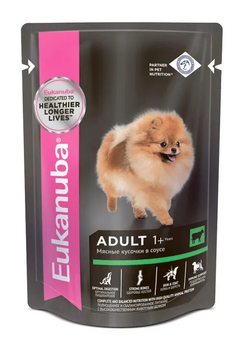 Eukanuba Adult All Breed (Говядина в соусе) для собак