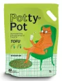 Potty-Pot Наполнитель ТОФУ Зеленый чай для кошек