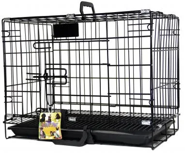 PetsLife Клетка для собаки, черная